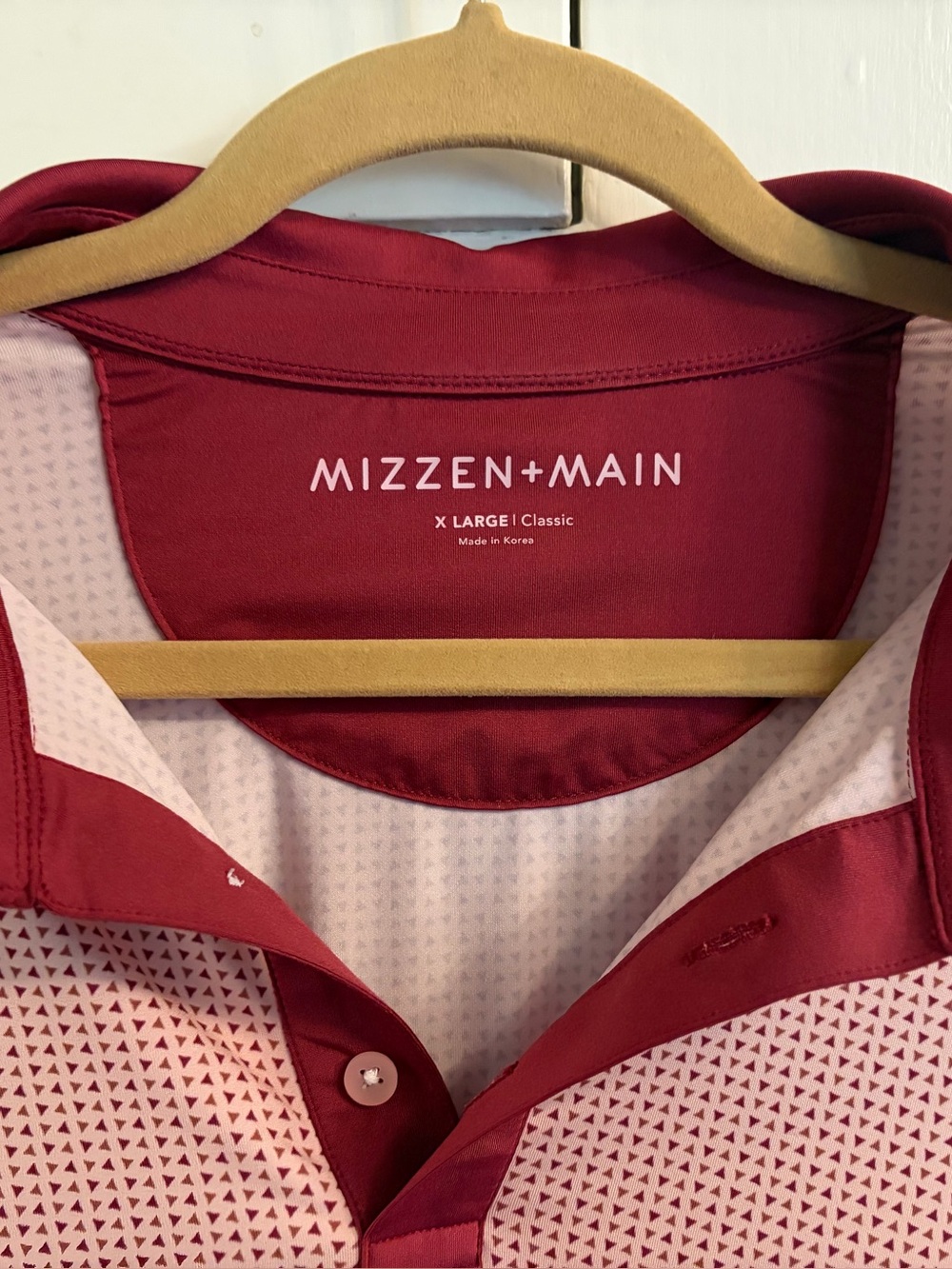 Mizzen+Main Men's Red Classic Performance Polo